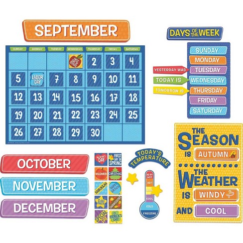 Eureka A Teachable Town Calendar Bulletin Board Set (eu-847799) : Target