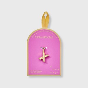 14K Gold Dipped Pearl Letter Charm - A New Day™ Gold - 1 of 2