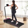 VisioGear Folding Walking Pad Under Desk Treadmill for Home Office, 300LBS Capacity Treadmill for Walking Running, Pink&Black, 45.66"*19.29"*36.61" - 4 of 4
