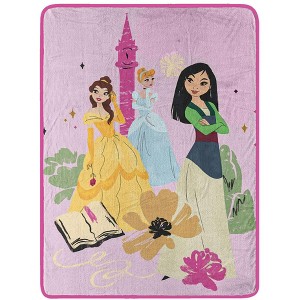 Northwest Disney Princess Micro Raschel Throw Blanket, 46" x 60", Be True - 1 of 4