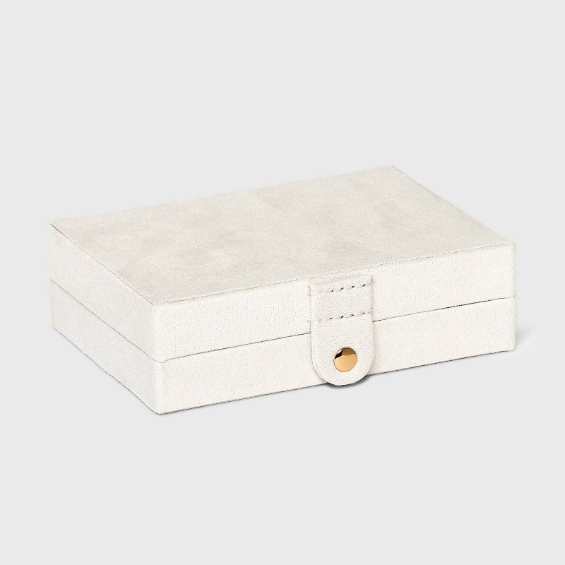 Two Drawer Organizer Jewelry Box - A New Day&#8482; Cream, 4 of 7