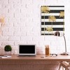 Stupell Industries Golden Palm Trees Bold Black White Stripes - 2 of 4