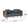 Christopher Knight Home Borah Tufted Loveseat with Accent Pillows - 3 of 4