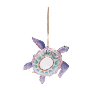 Gallerie II Metal Capiz Sea Turtle Ornament - 1 of 3