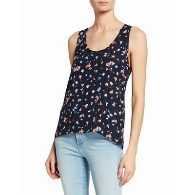 Women's Erla Floral Print Sleeveless Side Slits Blouse - Joie