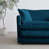 CAVINAS Comfy Deep Single Sofa, Seat Sofa Couch with 1 Toss Pillow, Upholstered Reading Armchair, Living Room Sofa Chair for Adult - 2 of 4
