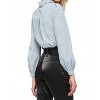 Women's Essential Textile Puff Sleeve Button Down Shirt - Fate - 3 of 3