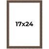 PosterPalooza | Elegant Brown Picture Frame - UV Acrylic, Foam Board Backing, Hanging Hardware - 2 of 4