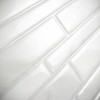Smart Tiles Milano Massa 4pk Peel and Stick 3D Backsplash: Vinyl Tile Sticker for Kitchen & Stove Range Wall, Classic White - 3 of 4