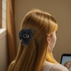 Unique Bargains Women's Elegant Hair Clips 6.5"x5.31"x1.89" Black 1 Pc - 2 of 4