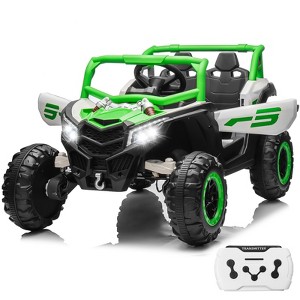 JOYRACER 24V Ride on Car w/ Remote Control, 4WD Powered Electric Off-Road UTV with 4*200W Motors - 1 of 4