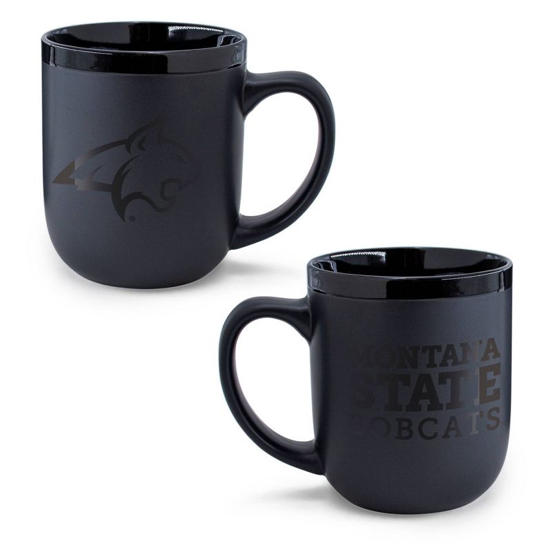NCAA Montana State Bobcats 12oz Ceramic Coffee Mug - Black, 3 of 4