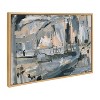 Kate and Laurel Sylvie Harbor Nights Framed Canvas by Leah Nadeau, 23x33, Natural - 2 of 4