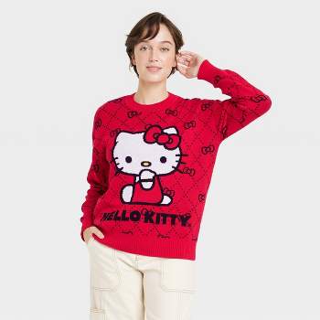 Women's Sanrio Hello Kitty Graphic Sweater - Red