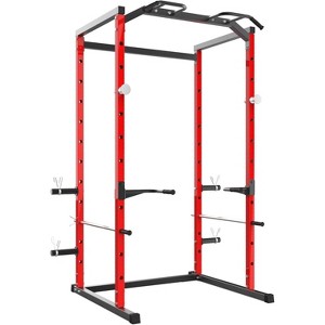 1100 lbs Multi-Functional Power Cage, Adjustable Safety Bars, Power Rack with Pull-Up Bar for Home Gym and Garage Gym - 1 of 4