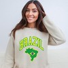 Simply Sage Market Women's Graphic Sweatshirt  Brazil Map - image 2 of 4