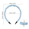 Unique Bargains Women's Classic Elegant Pleated Headband 0.67" Width 4.33" ID 1 Pc - 3 of 4