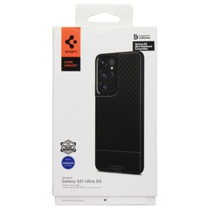 Spigen Core Armor Series Case for Samsung Galaxy S21 Ultra 5G - Black - 1 of 1