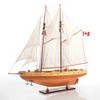 Bluenose II Fully Assembled Wooden Sailboat Model – 38.5 Inch Natural Finish By Old Modern Handicrafts - 3 of 4