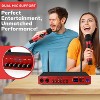Pyle PDWM811RD.5 UHF 2-Channel Wireless Handheld Microphone System - Red - 2 of 4