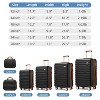 NAYSAYE Bag and Luggage Sets 6 Piece Expandable Sets Cosmetic Cases with TSA Lock and Double Spinner Wheels for Travelers, Black, 18.5"*12.5"*30" - 3 of 4
