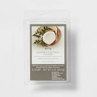 6 Cube Cashmere Jasmine & Coconut Flower Melts White - Threshold™