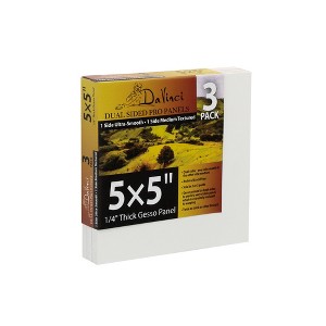 Jerry's Artarama Da Vinci Dual Sided Pro Panel Board - Pack, 6mm Deep Panels for Painting - Archival, Acid-Free Art Supplies - Ultra-Smooth & Medium - 1 of 4