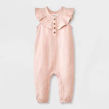 Grayson Mini Baby Girls' Solid Romper - Pink
