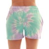 Just Love Women's Loop Terry Tie Dye Shorts - Comfortable and Stylish Loungewear for Summer - 3 of 3