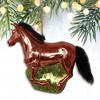 American Quarter Horse Glass Christmas Ornament, Equestrian Gift| OrnamentallyYou - 4 of 4