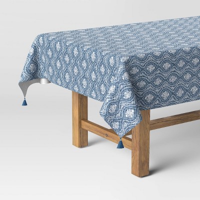 Blue Printed Tablecloth - Threshold™