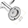 Unique Bargains Round Stainless Steel Bathroom Wall Mounted Towel Ring with Screws - 4 of 4