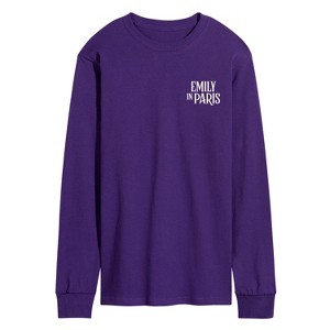 Men's - Emily in Paris - A Little Bonjour Long Sleeve Graphic T-Shirt - 1 of 2
