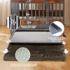 Heavy Duty Dog Crate, Furniture Style Dog Crate with Removable Trays and Wheels for High Anxiety Dogs (Brown, 46in) - 3 of 4