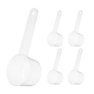 Unique Bargains Plastic Disposable Coffee Spices Measuring Spoons with Short Handle 5 Pcs - 1 of 4