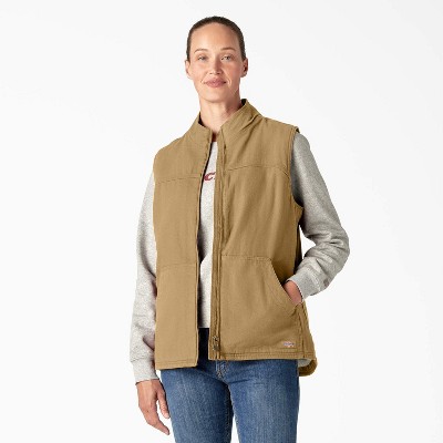Dickies Women's Fleece Lined Duck Canvas Vest