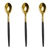 Exquisite Plastic Silverware Two Toned Plastic Disposable Cutlery- 120 Count Disposable Plastic Utensils - 2 of 4