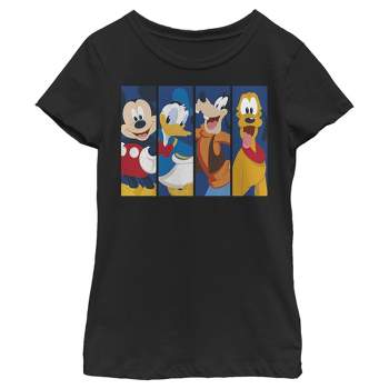 Girl's Disney Mickey Mouse Best Friend Panels T-Shirt