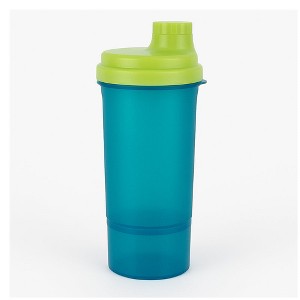Amber Fight Gear Super Shaker Big with Storage Cap No. 3, BPA-Free, Leak-Proof Protein Shaker, Wide Mouth, Hi-Flow Cap, Bottom Storage, Blue - 1 of 3