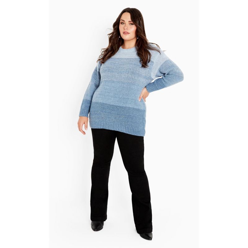 Women's Plus Size Reese Sweater - indigo | AVENUE, 3 of 8