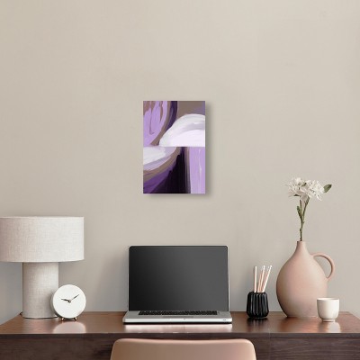 Amethyst and Earth Combo Abstract Canvas Wall Art, 10" x 15"
