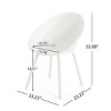 Outdoor Dining Set, 7 Pcs Dining Set for 6 People, Dining Table with Umbrella Hole, Dining Set with PP Chairs and Acacia Table-Coolbibila - 4 of 4