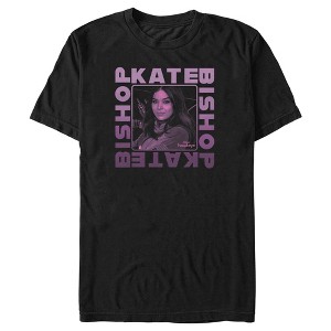 Men's Marvel Hawkeye Kate Bishop Purple Portrait T-Shirt - 1 of 4