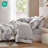 9Pcs BIAB Geometric Print Comforter Set, Premium Touch Contemporary Style All Season Bedding Set with Matching Shams and Sheets - 3 of 4