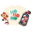 SmileyWorld Ho Ho Ho Stacked - Youth Short Sleeve Graphic T-Shirt and Toddler Short Sleeve Graphic T-Shirt - 3 of 4