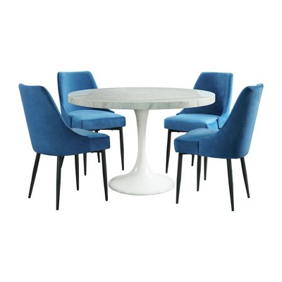 5pc Mardelle Dining Set Blue - Picket House Furnishings