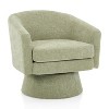CAVINAS Swivel Accent Chair, Modern Boucle Fabric Living Room Chair Reading Chair for Living Room, Bedroom - 3 of 4