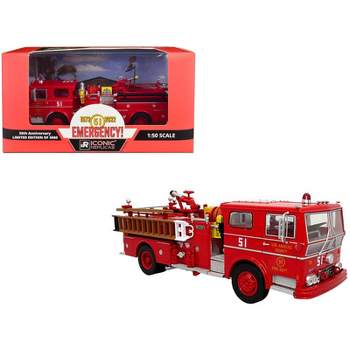 1973 Ward LaFrance Ambassador Fire Engine (LACFD) Limited Edition to 3000 pieces Worldwide 1/50 Diecast Model by Iconic Replicas