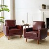 Set of 2 Christine Vintage Genuine Leather Armchair | HULALA HOME - 2 of 4
