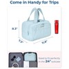 Travel Toiletry Bag, Lightweight Large Wide-open Travel Bag for Women, Puffy Cosmetic Makeup Bag Organizer - 3 of 4